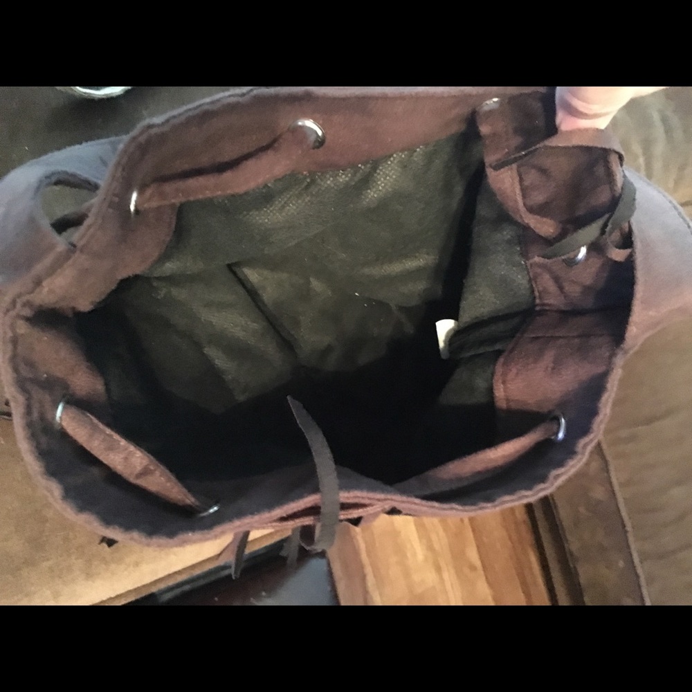 Brown suede Bag in good used condition